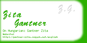 zita gantner business card